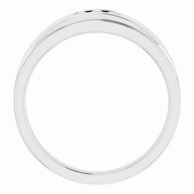 3 Stone Men's Diamond Ring
