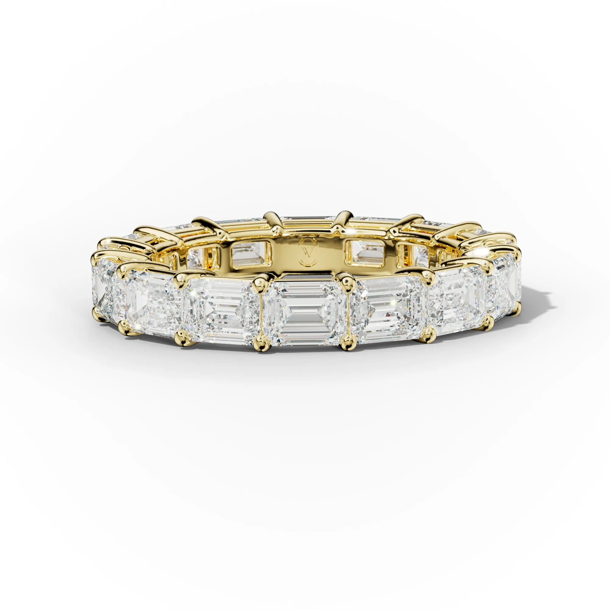 4.0 Carat East West Emerald Cut Diamond Eternity Band