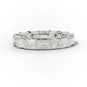 4.0 Carat East West Emerald Cut Diamond Eternity Band