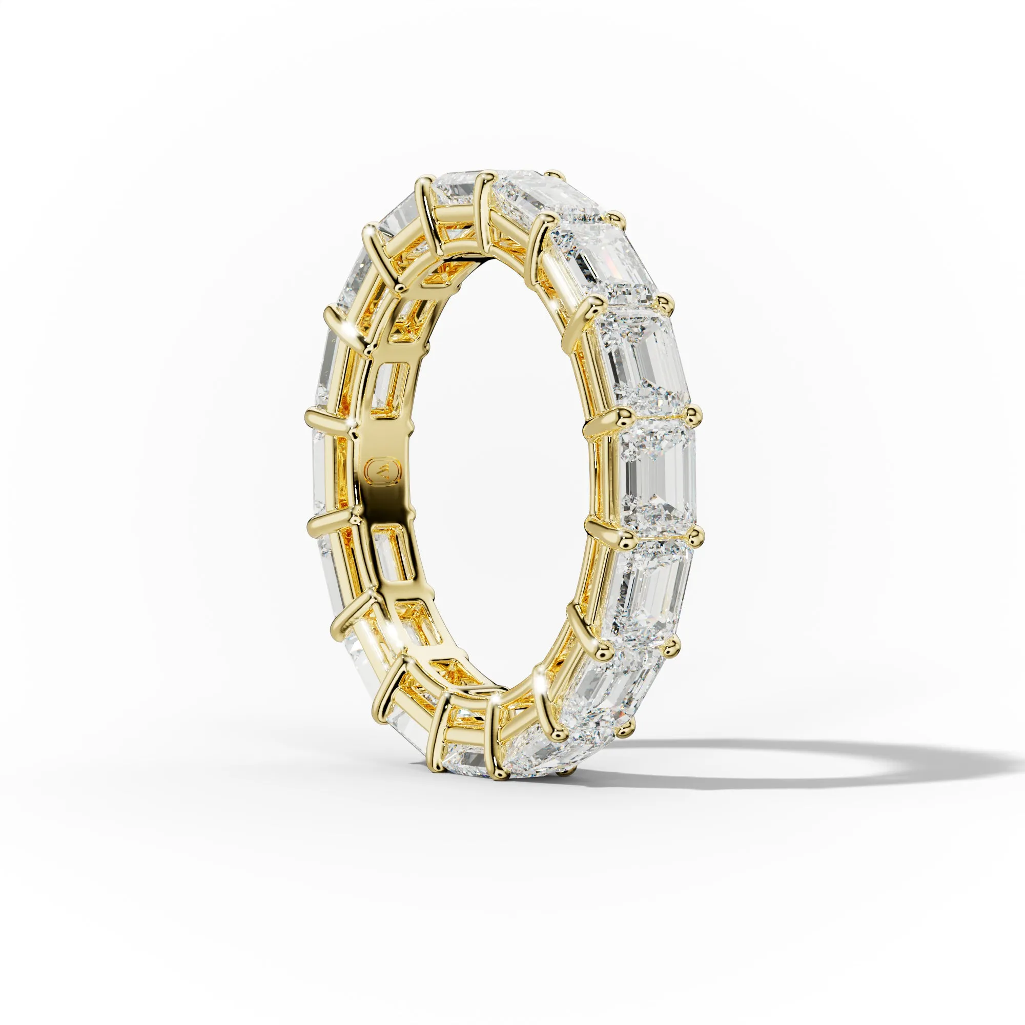 4.0 Carat East West Emerald Cut Diamond Eternity Band