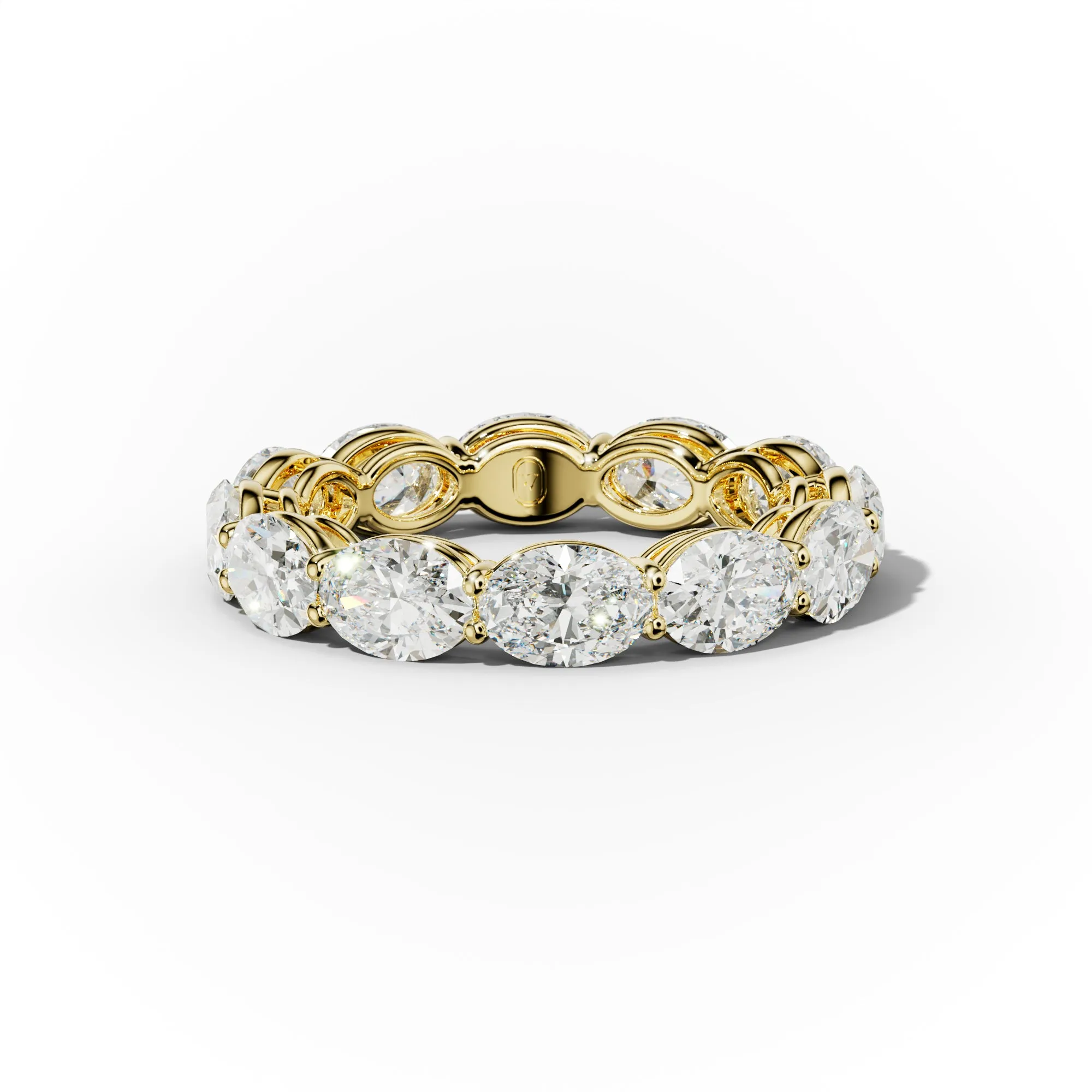 4.0 Carat East West Oval Cut Diamond Eternity Band
