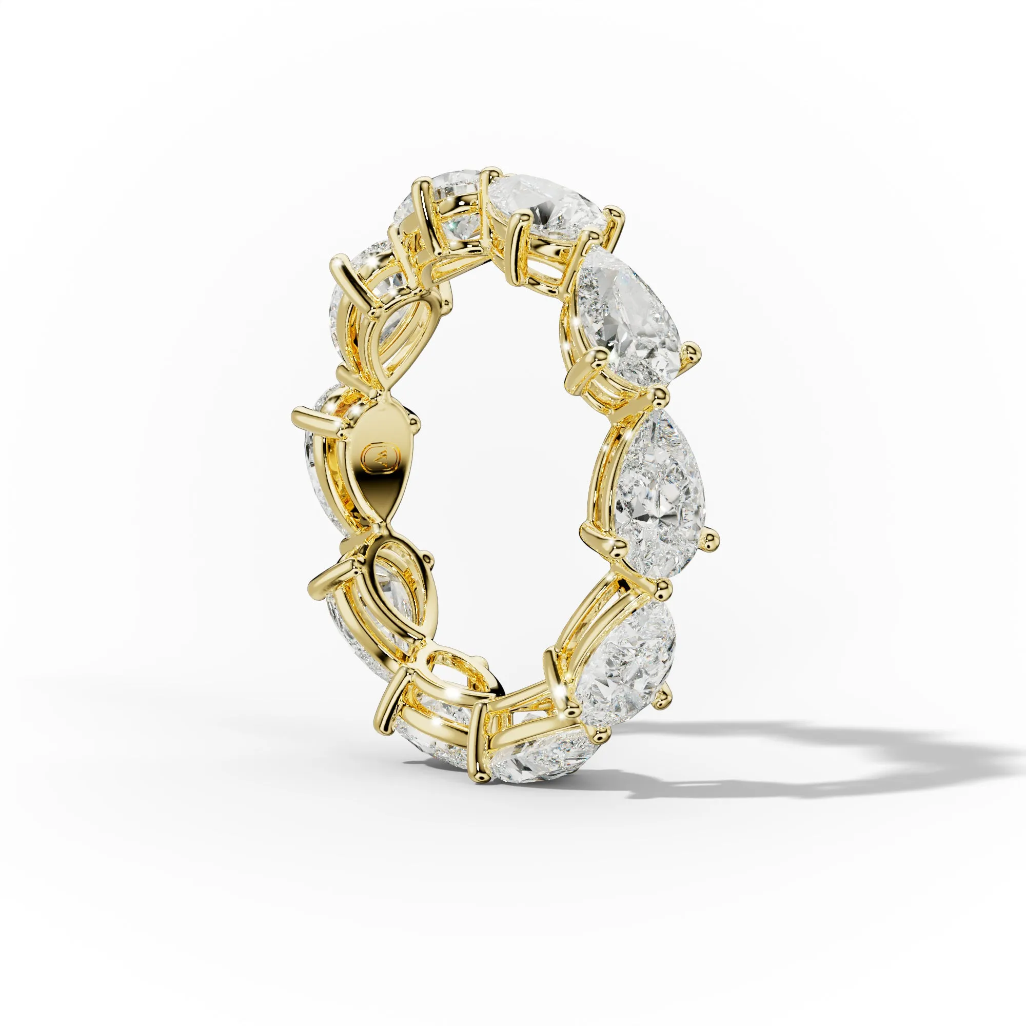 4.0 Carat East West Pear Shape Diamond Eternity Band