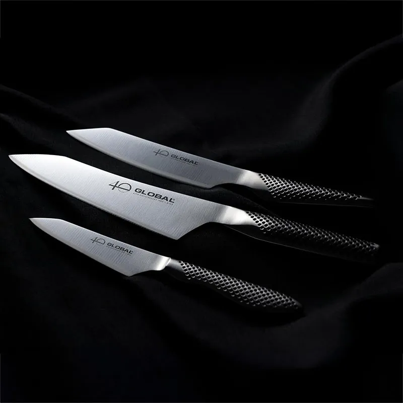 40 Global 3 Piece Knife Set, Stainless Steel