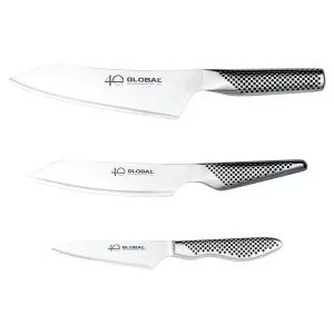 40 Global 3 Piece Knife Set, Stainless Steel round coffee table, wooden coffee table