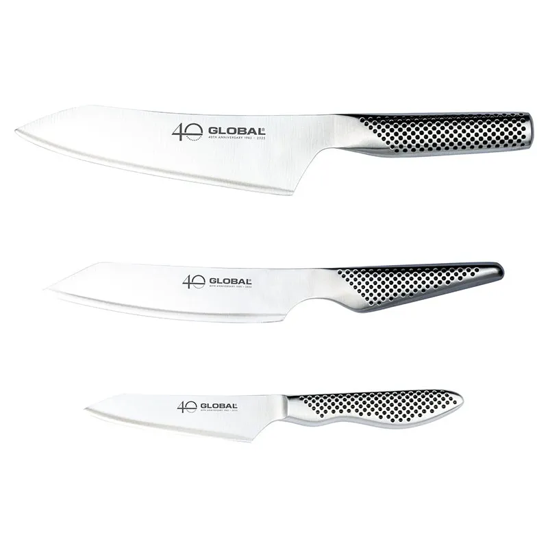 40 Global 3 Piece Knife Set, Stainless Steel round coffee table, wooden coffee table