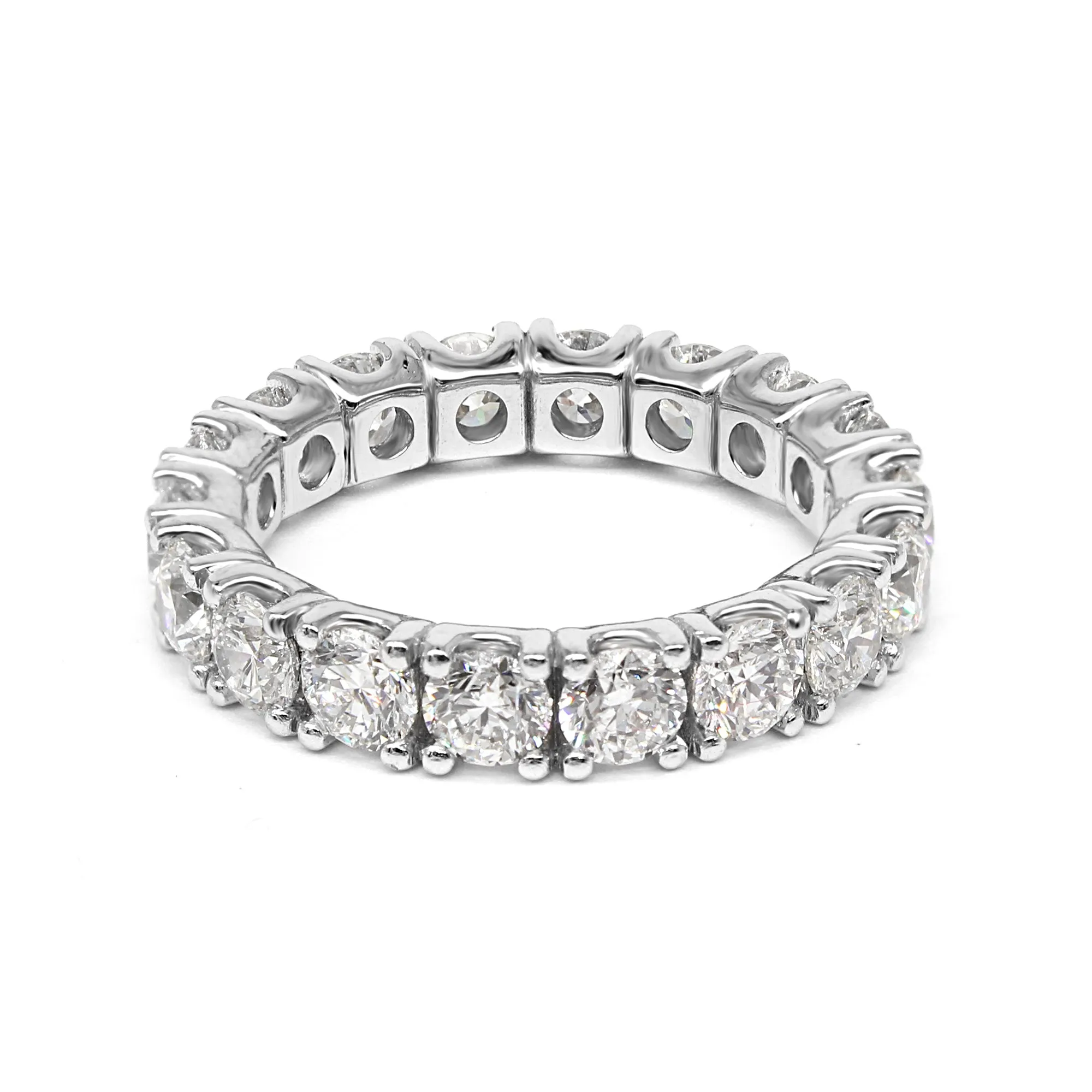 4.00 ct. Round Diamond Eternity Ring U Prong Style