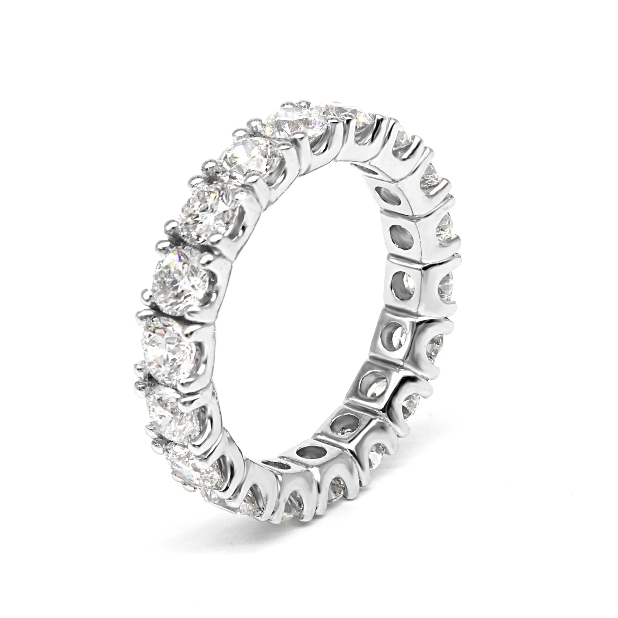4.00 ct. Round Diamond Eternity Ring U Prong Style