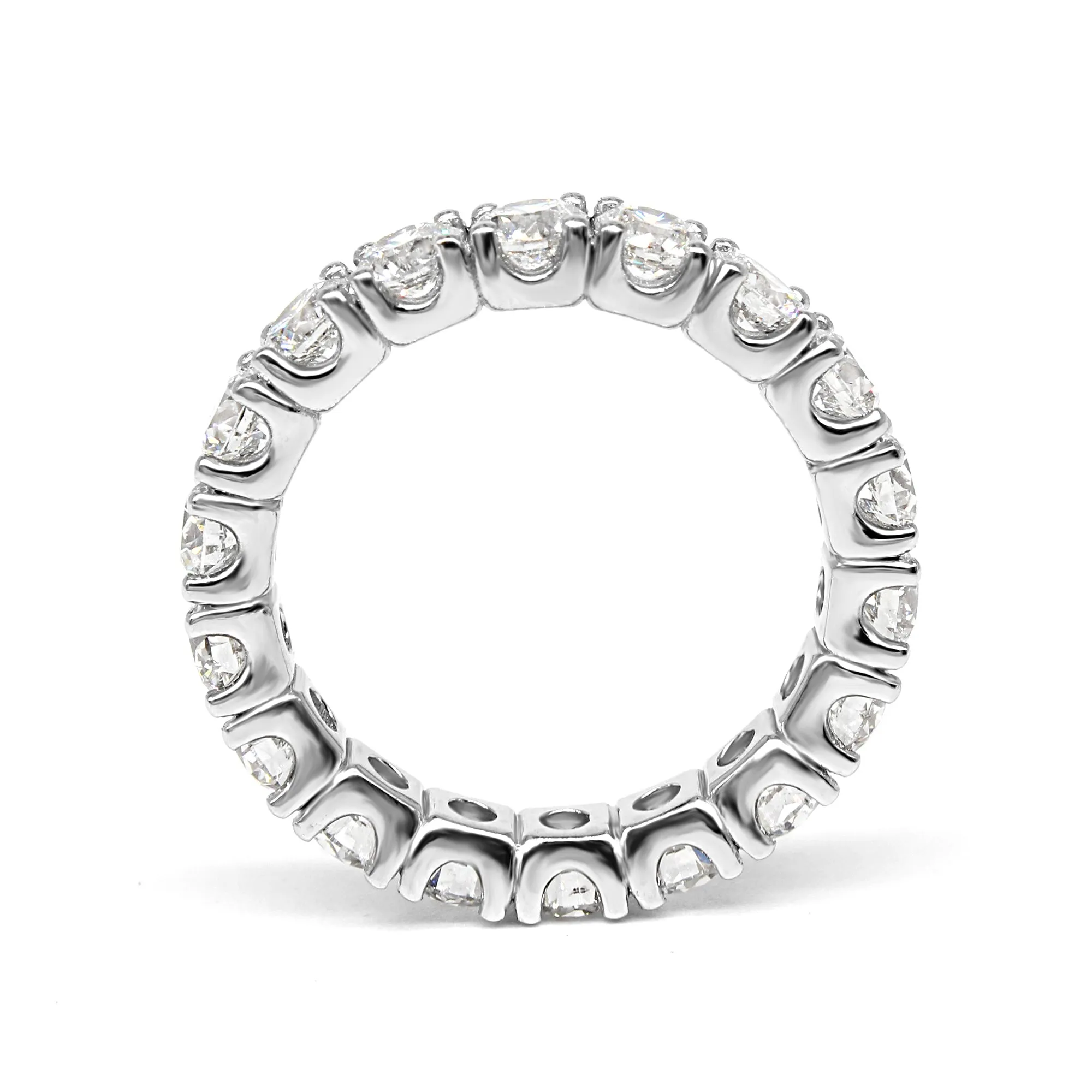 4.00 ct. Round Diamond Eternity Ring U Prong Style