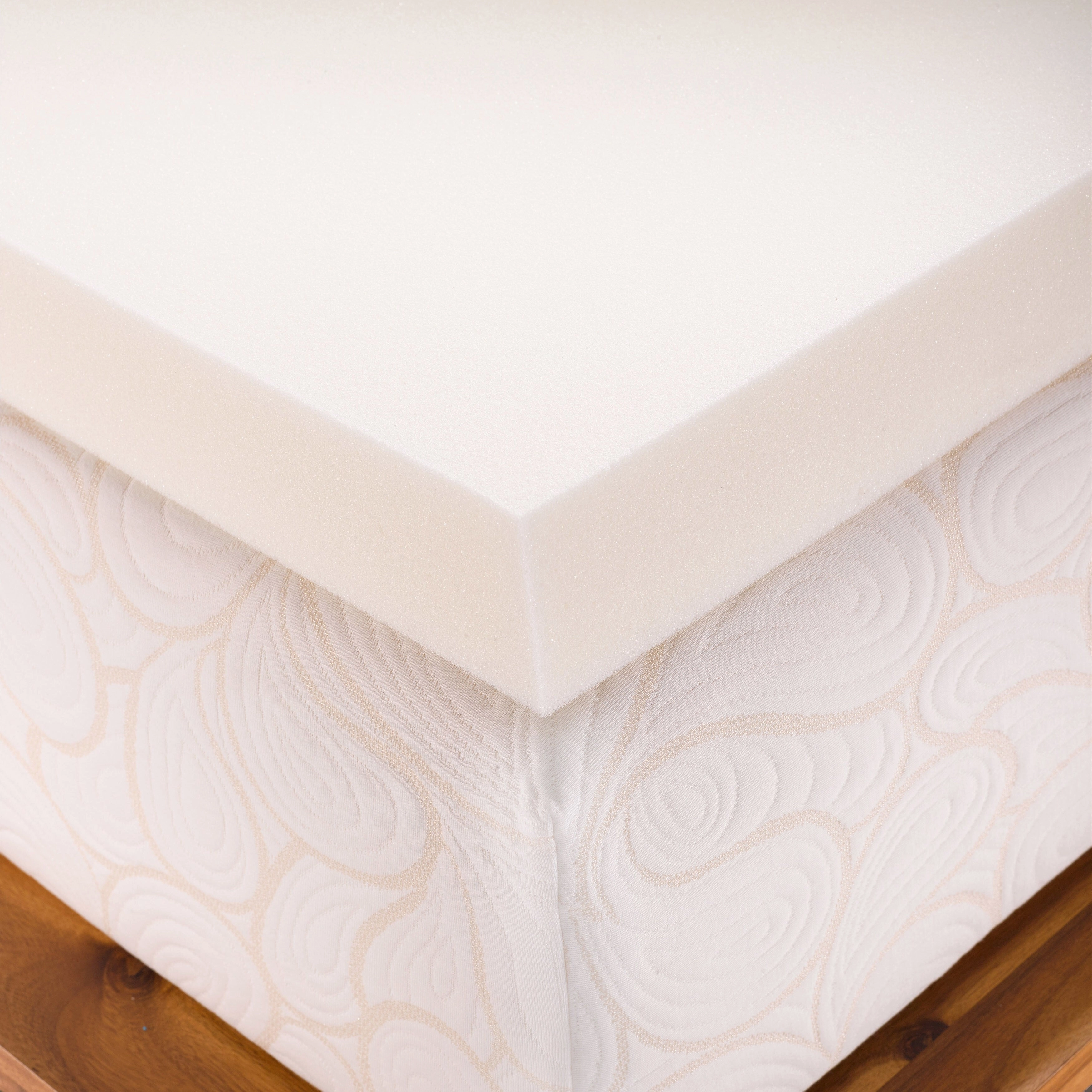 4-Inch Memory Foam Mattress Topper, College Sizes - Twin XL, Twin, Full