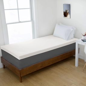 4-Inch Memory Foam Mattress Topper, College Sizes - Twin XL, Twin, Full mattress pads,mattress topper,bed protection