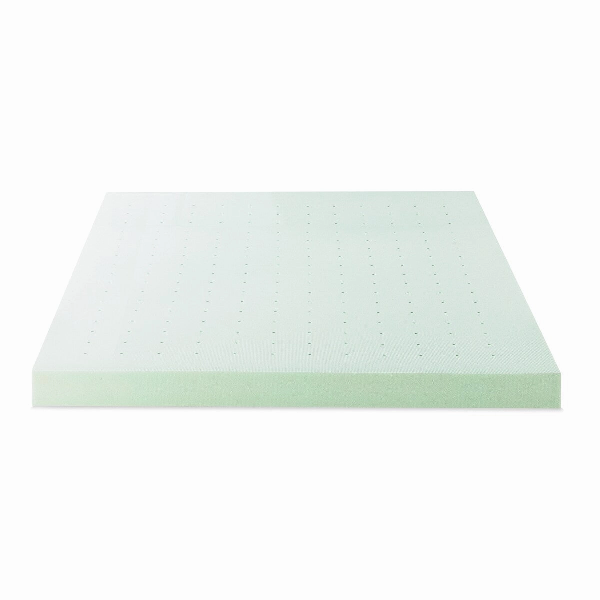 4 Inch Ventilated Memory Foam Mattress Topper with Calming Green Tea Infusion