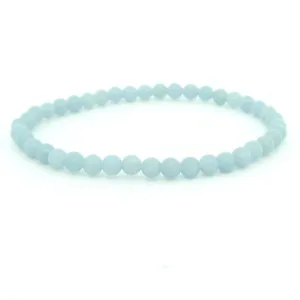 4mm Beaded Angelite Bracelet