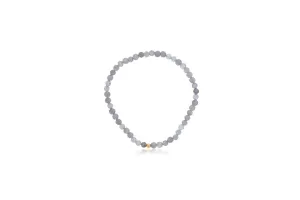 4mm Faceted Labradorite Bracelet With Gold Filled Finishing Bead