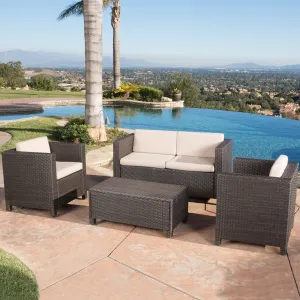 4pc Outdoor Wicker Sofa Set - NH915592 patio chairs, outdoor seating