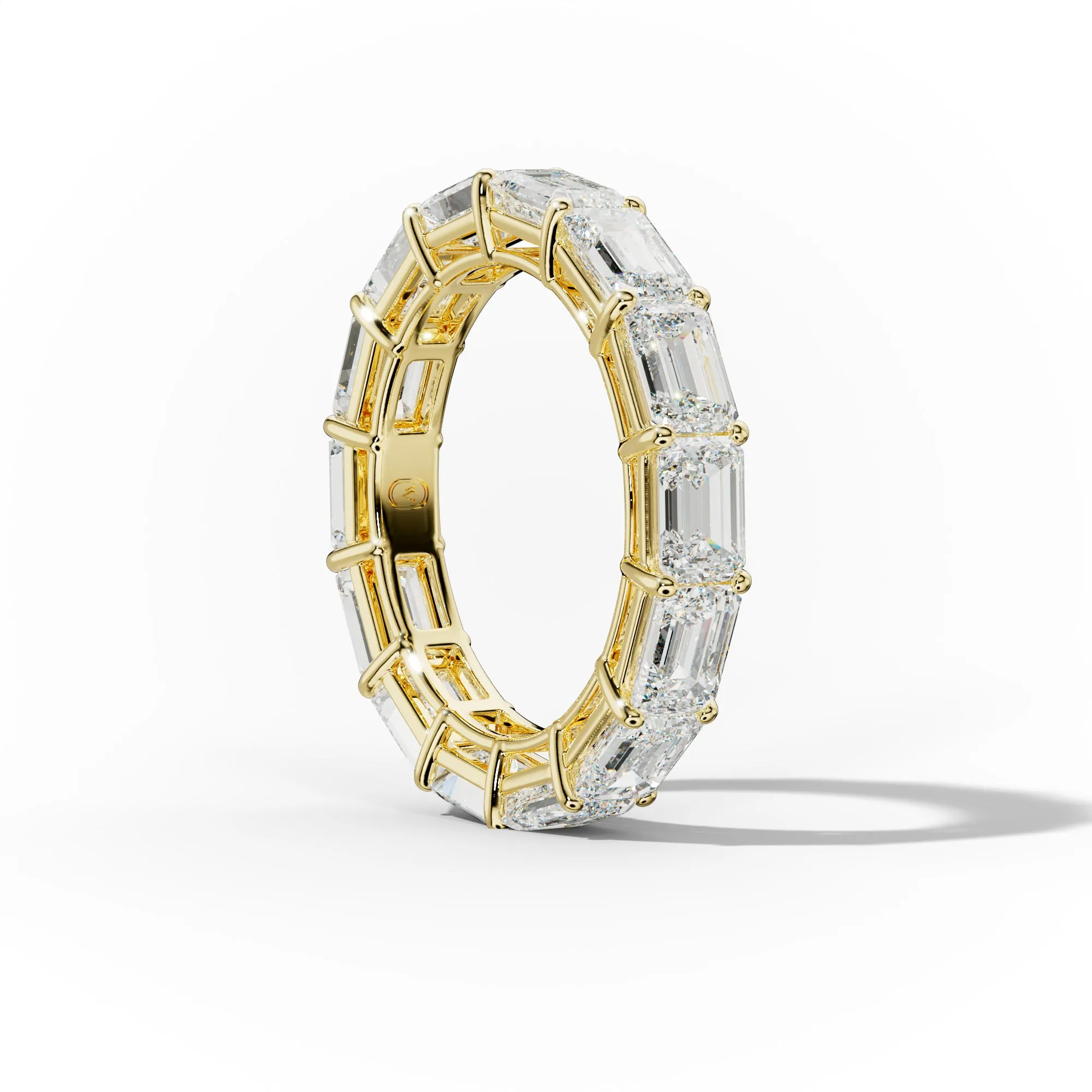 5.0 Carat East West Emerald Cut Diamond Eternity Band