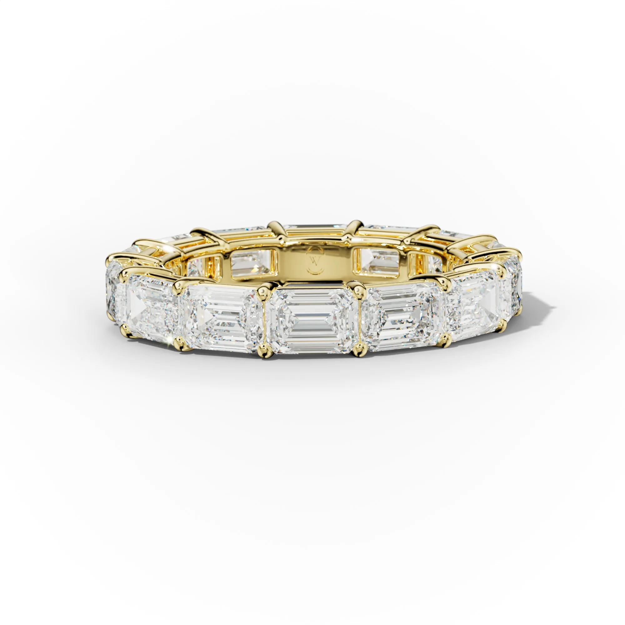 5.0 Carat East West Emerald Cut Diamond Eternity Band