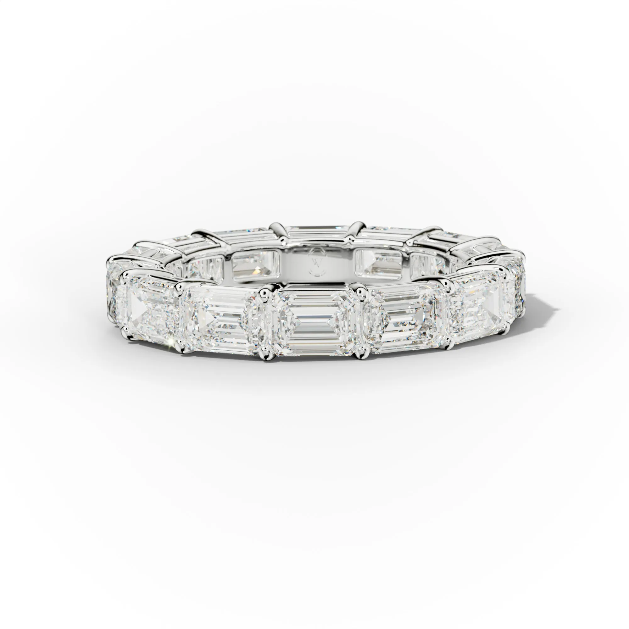 5.0 Carat East West Emerald Cut Diamond Eternity Band