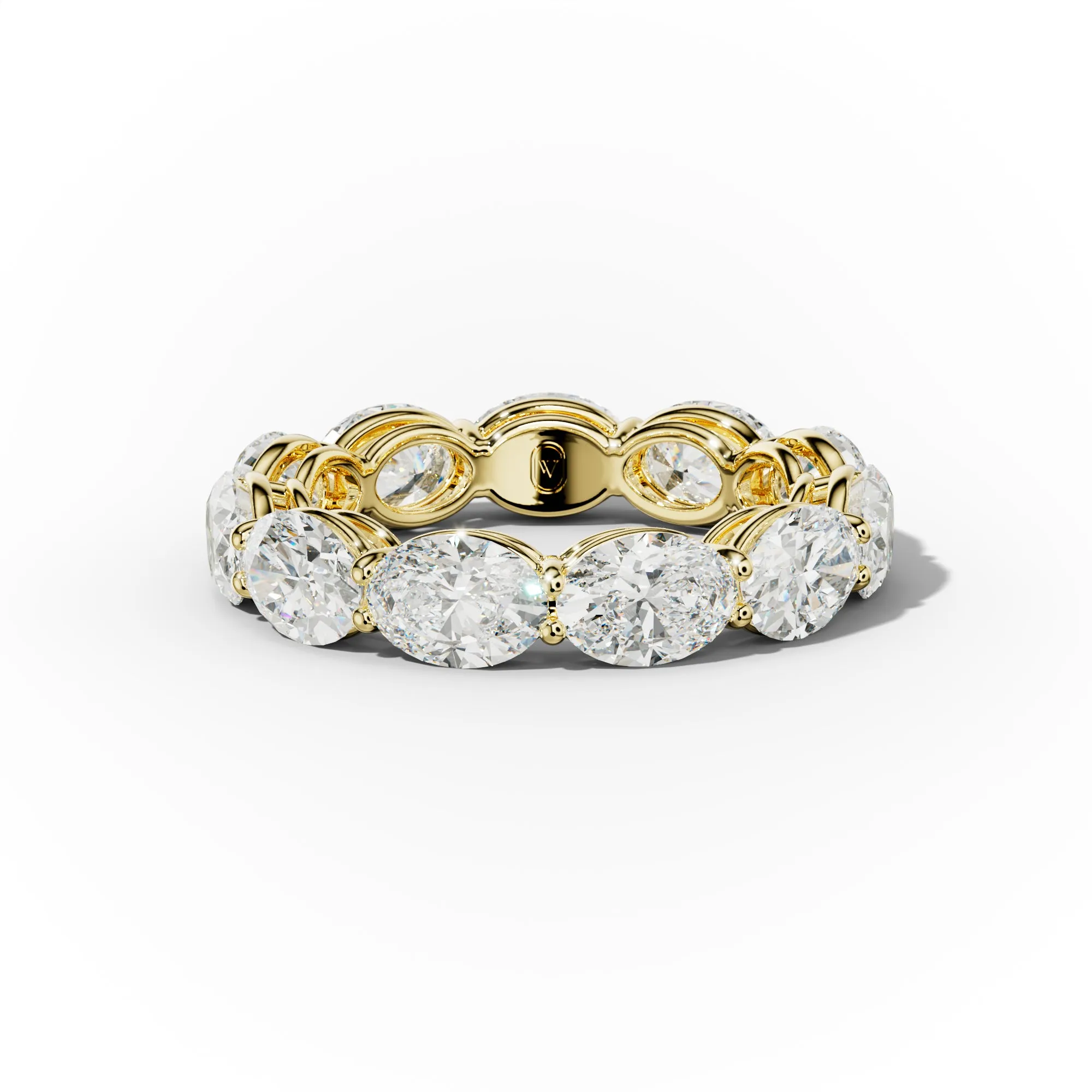5.0 Carat East West Oval Cut Diamond Eternity Band