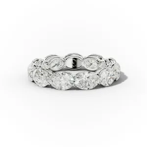 5.0 Carat East West Oval Cut Diamond Eternity Band