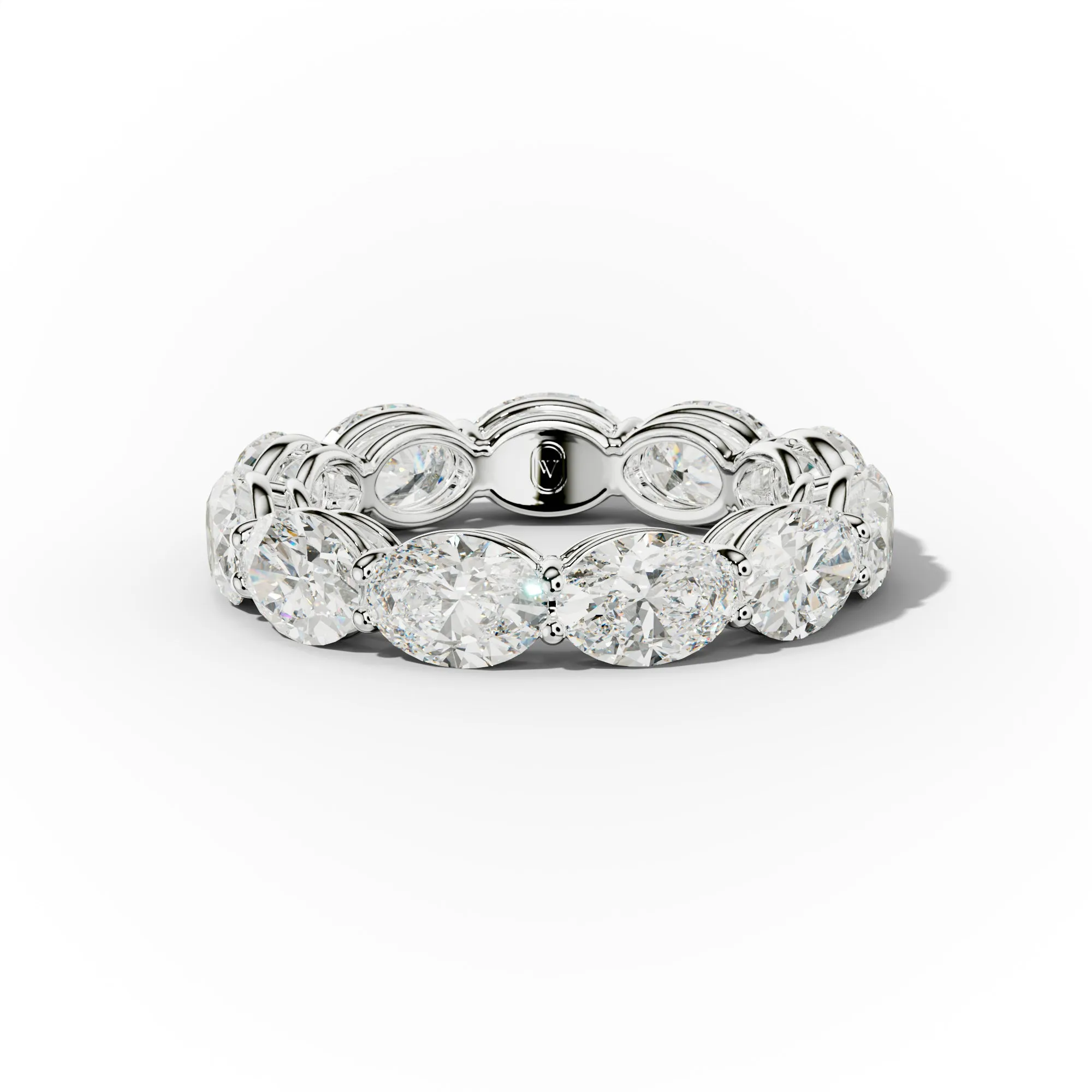 5.0 Carat East West Oval Cut Diamond Eternity Band