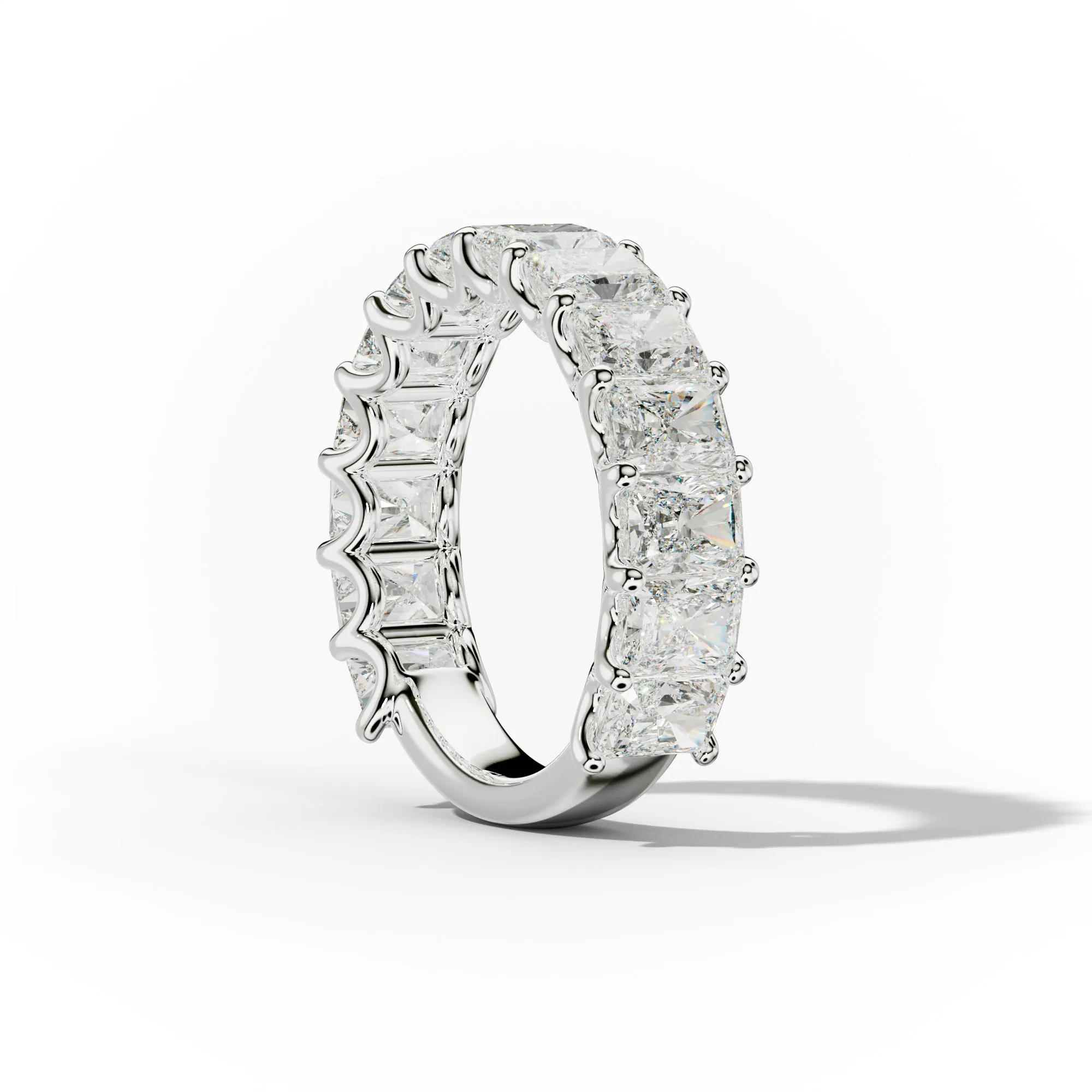 5.0 Carat Radiant Cut Diamond Anniversary Band