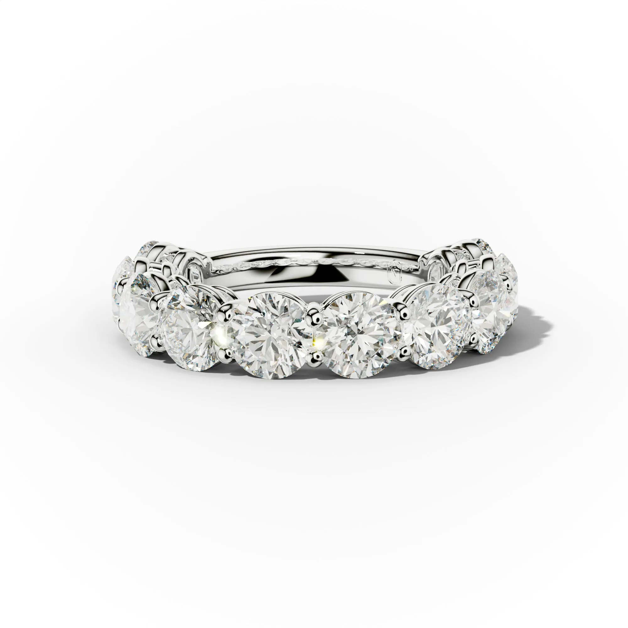 5.0 Carat Round Diamond Anniversary Band