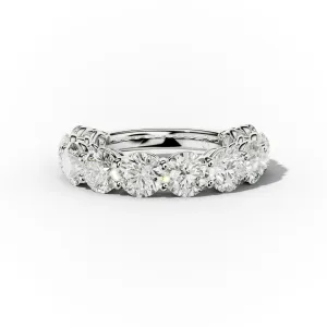 5.0 Carat Round Diamond Anniversary Band