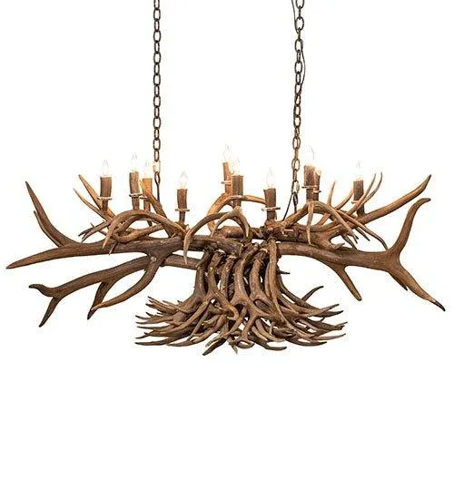 55" Elk & Deer Antler Chandelier