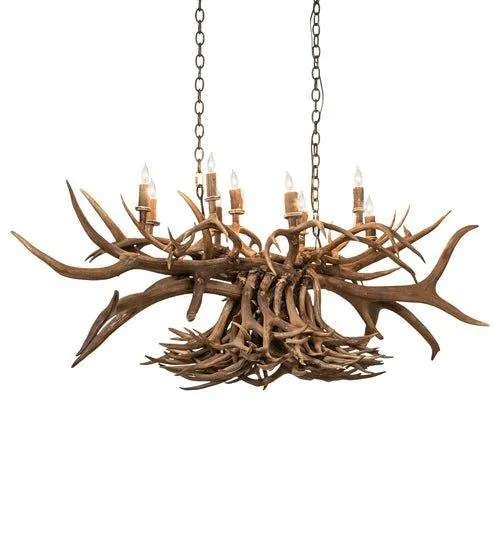55" Elk & Deer Antler Chandelier