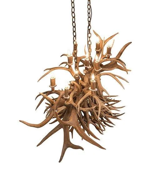 55" Elk & Deer Antler Chandelier