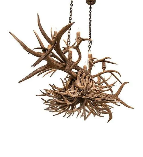 55" Elk & Deer Antler Chandelier