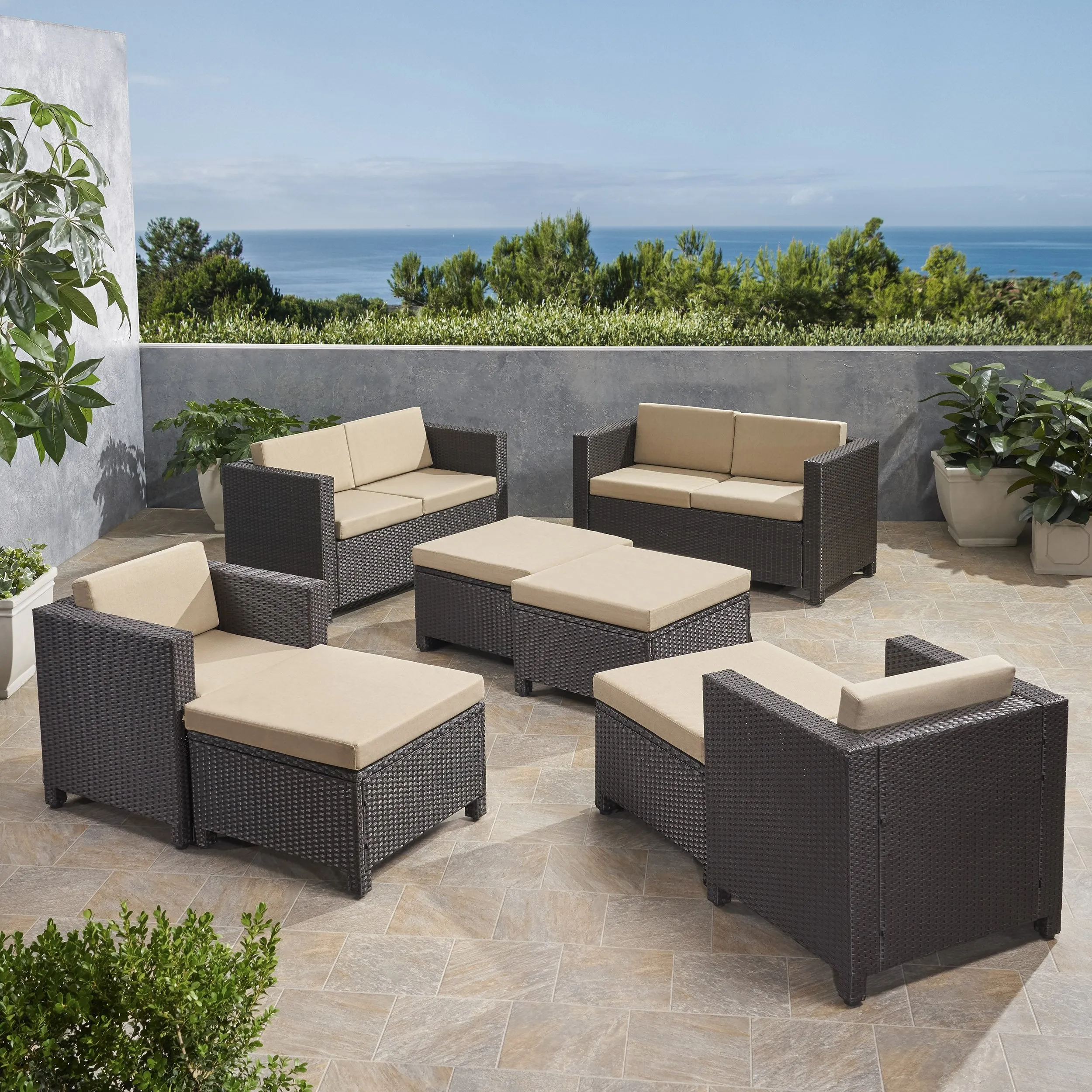 6-10-Seater Outdoor Sofa Set - NH139903 patio chairs, outdoor seating