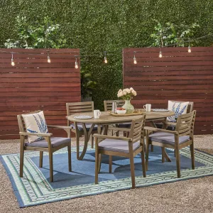 6-Seater Outdoor Dining Set - NH642703 patio chairs, outdoor seating