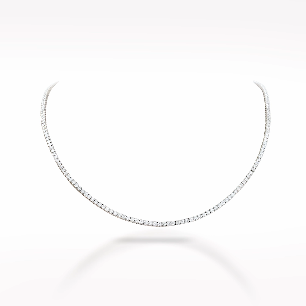 6.05ct Diamond White Gold Necklace