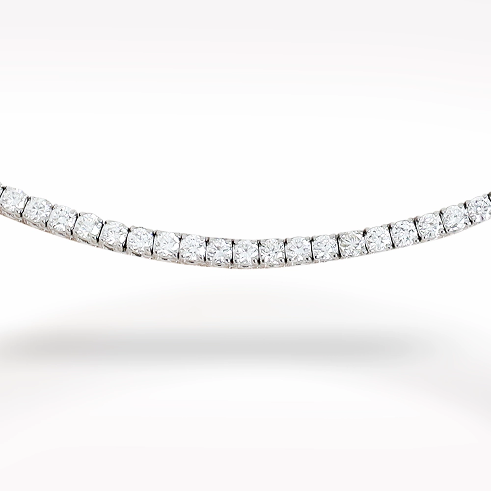 6.05ct Diamond White Gold Necklace