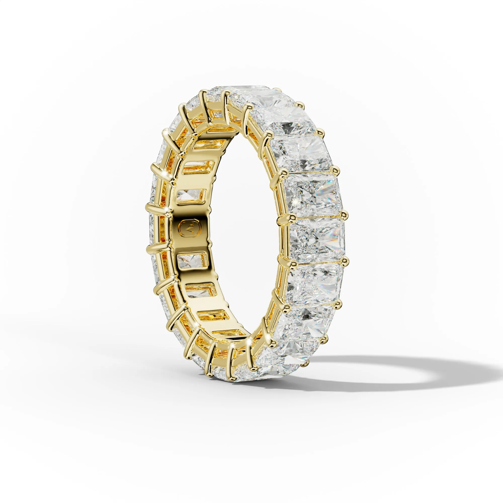 7.0 Carat Radiant Cut Diamond Eternity Band Shared Prong