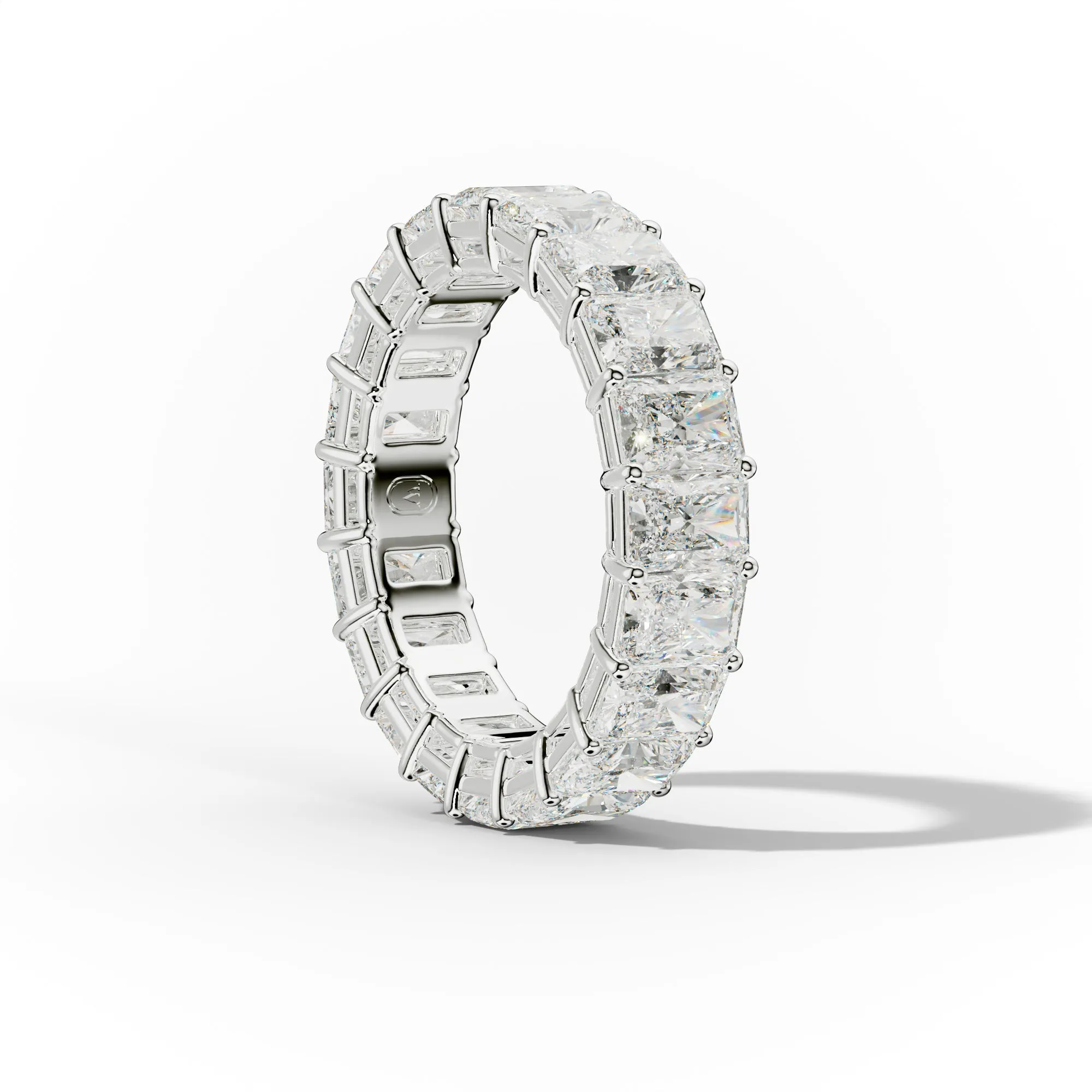 7.0 Carat Radiant Cut Diamond Eternity Band Shared Prong