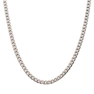 7.4mm Titanium Curb Chain Necklace