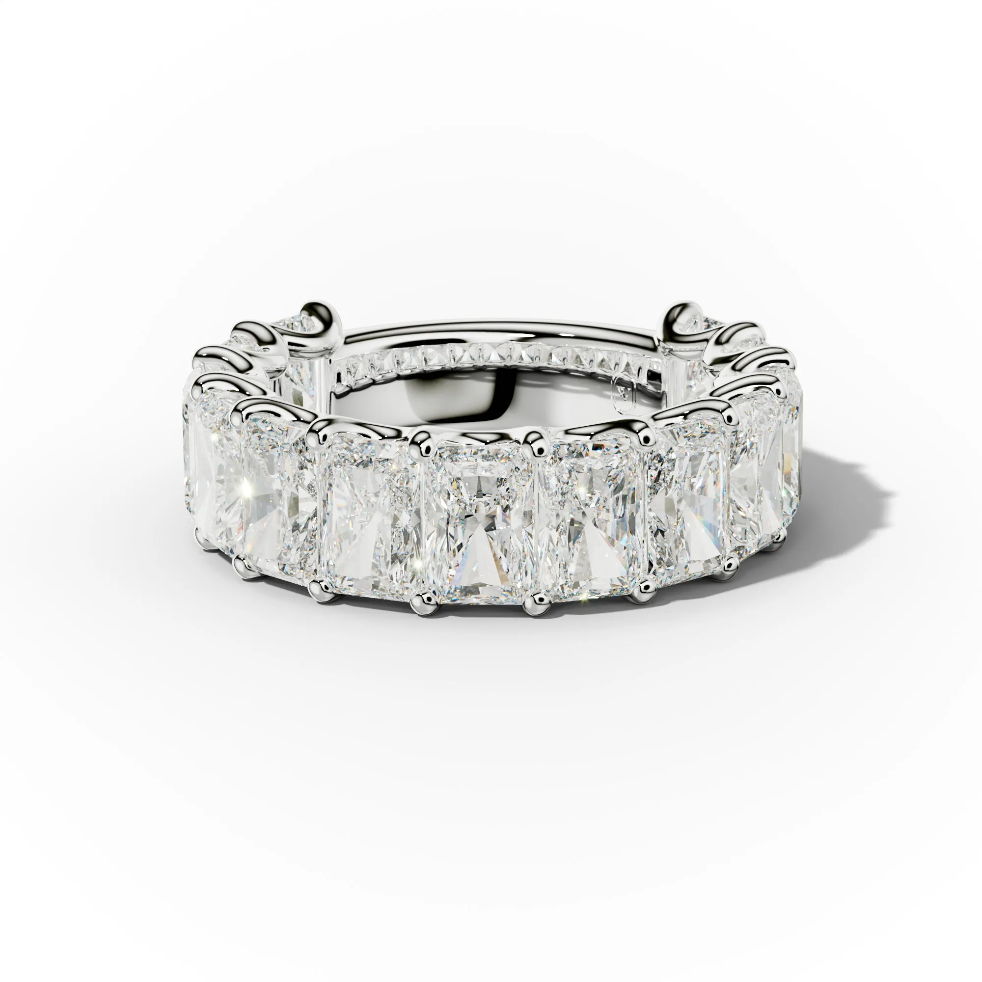 9.0 Carat Radiant Cut Diamond Anniversary Band