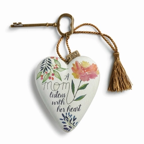 A Mom Listens Art Heart by Demdaco Decorative Mirror,Home Decor Mirror