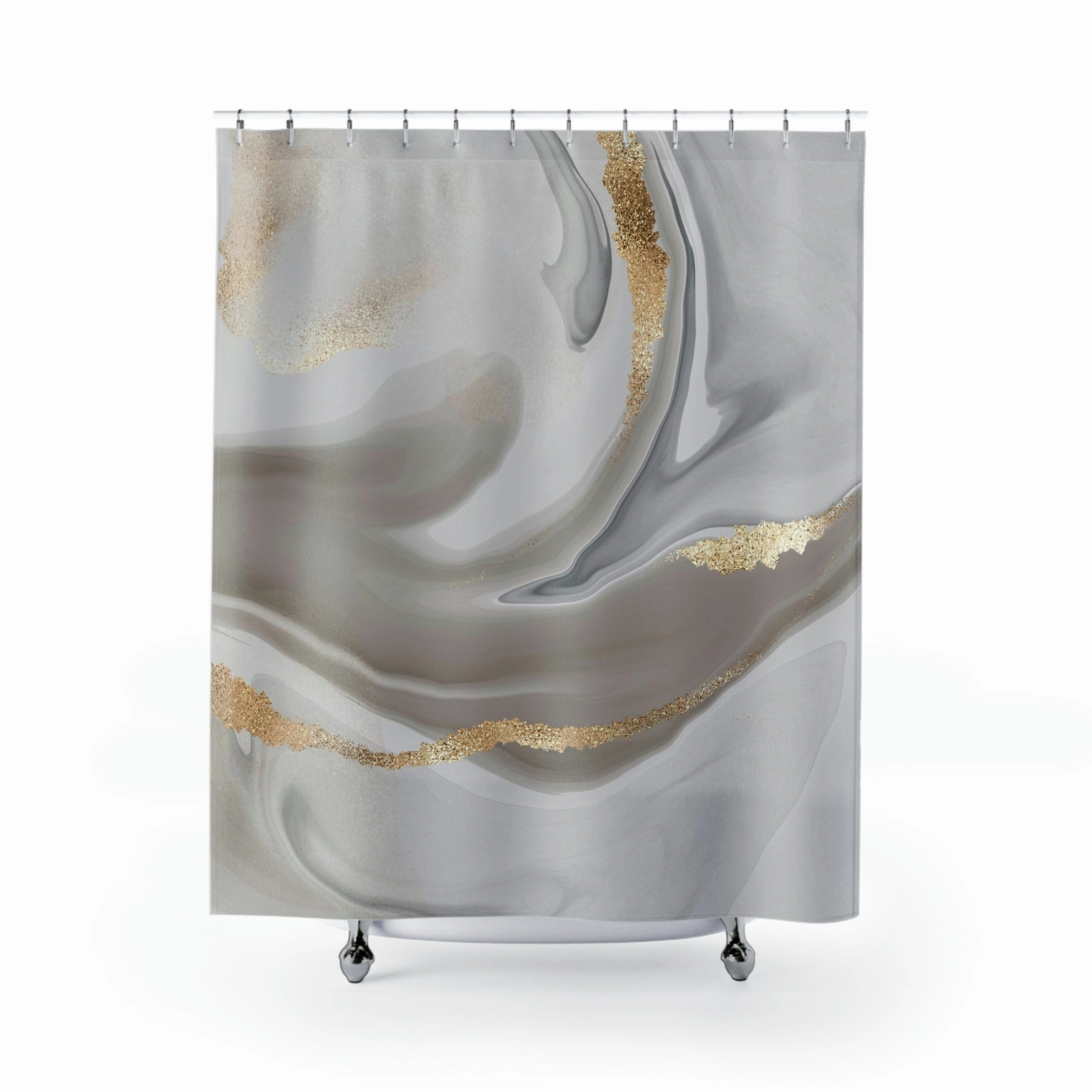 abstract boho shower curtain | Gray Beige Earthy Ombre Lighting,Home Lighting