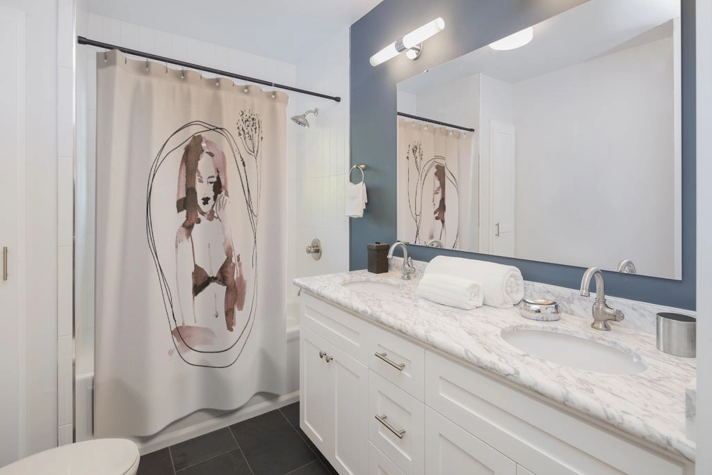 Abstract Shower Curtain | Female Cosmic