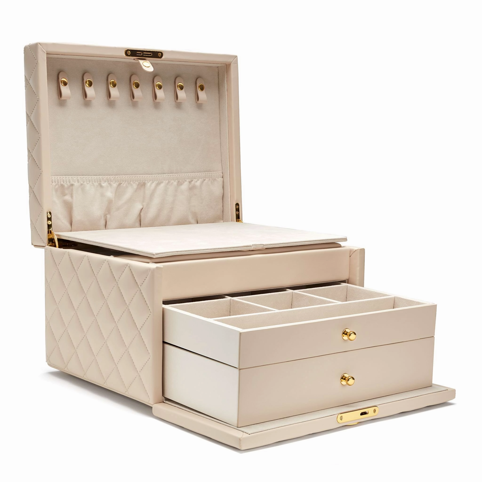 Accessories Large Quilted Jewelry Box