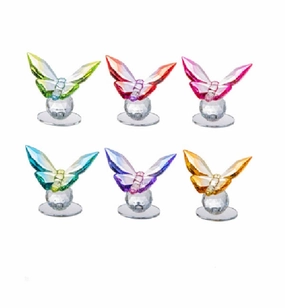 Acrylic Butterfly on Gazing Ball Figurine Decorative Mirror,Home Decor Mirror
