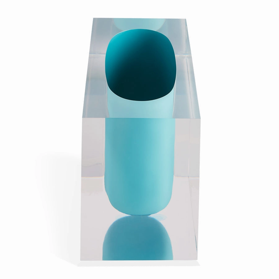 Acrylic Cube Vase | Jonathan Adler Bel Air Gorge