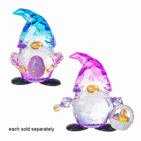 Acrylic Easter Gnome with Egg Figurine Decorative Mirror,Home Decor Mirror