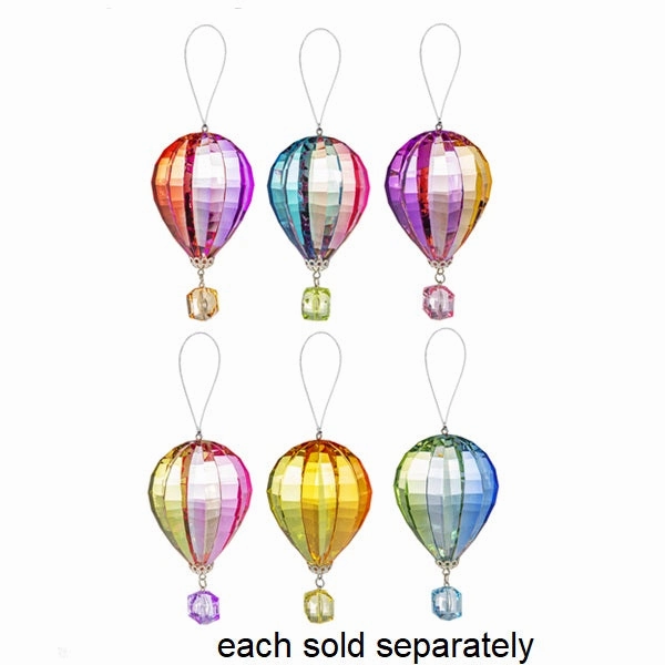 Acrylic Rainbow Hot Air Balloon Figurine Ornament Decorative Mirror,Home Decor Mirror