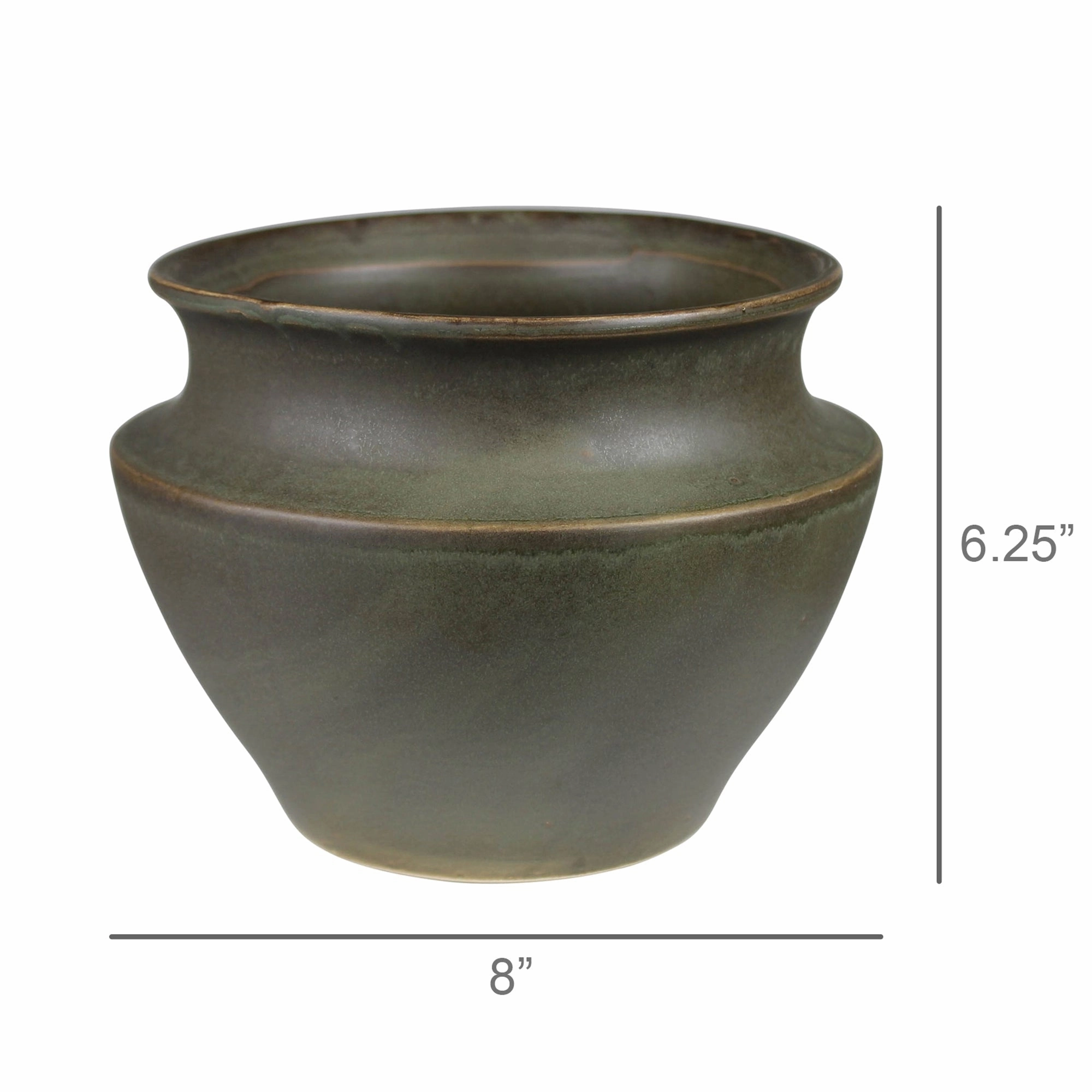 Addison Pot, Ceramic, Green - Lrg