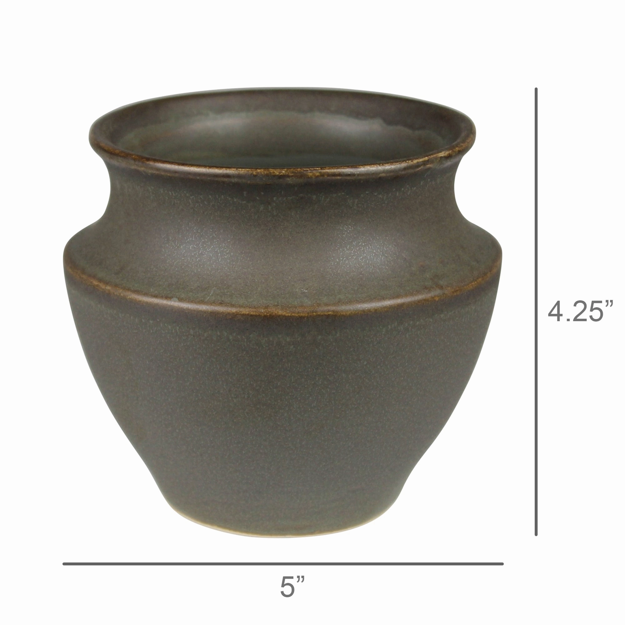 Addison Pot, Ceramic, Green - Sm