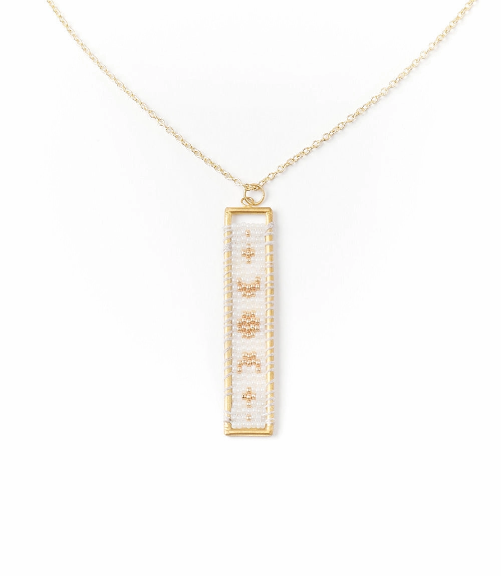 Adiya Woven Necklace - Lunar Light